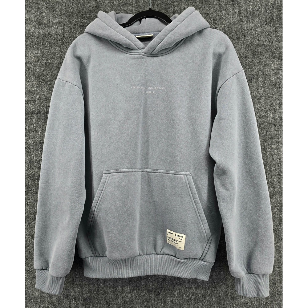 Comfrt Hoodie Unisex Small Dusty Blue Affirmation Collection Volume 9 Oversized
